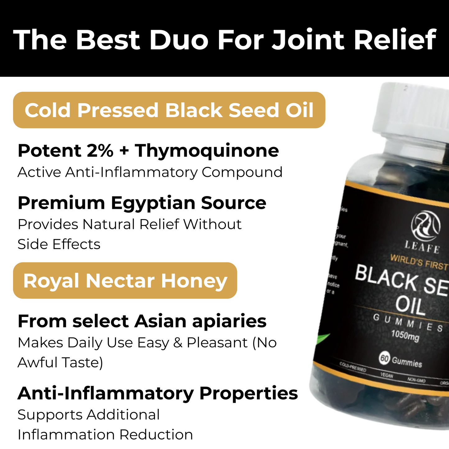 Black Seed & Honey Menopausal Joint Relief Gummies