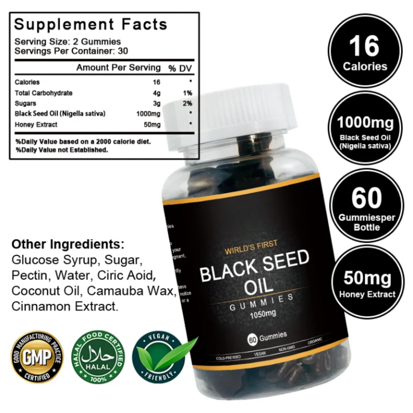 Black Seed & Honey Joint Relief Gummies
