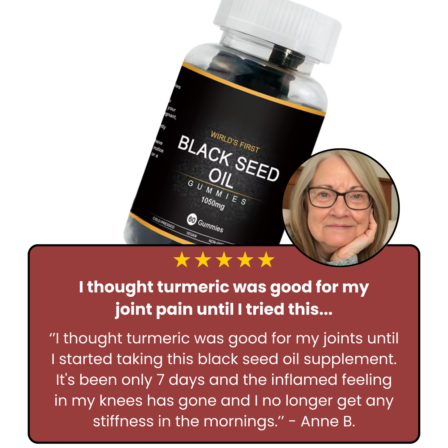 Black Seed & Honey Joint Relief Gummies